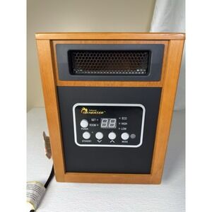 Portable Space Heater 1500-Watt Infrared Floor Mount with Dual Heating System